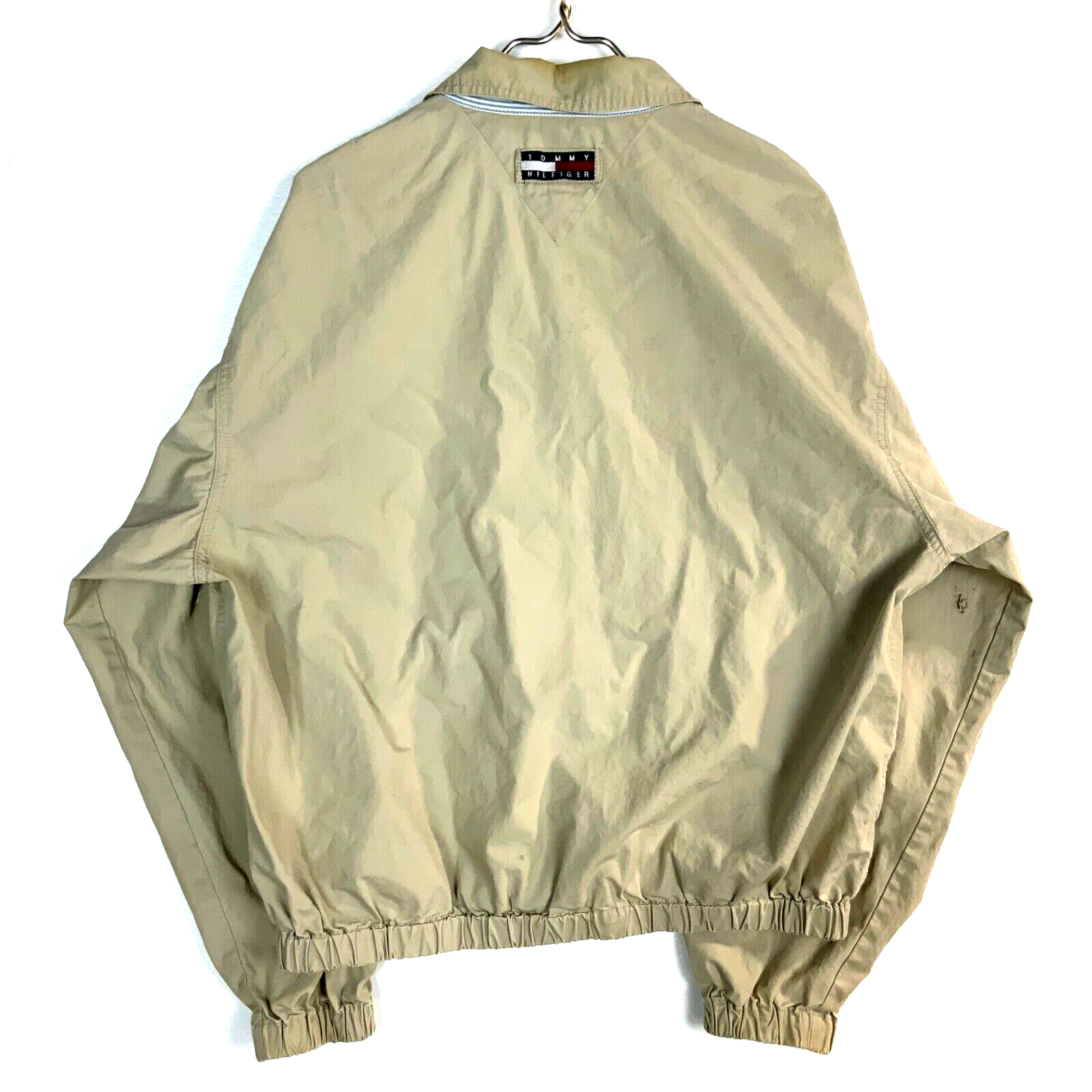 Vintage Tommy Hilfiger Harrington Jacket Medium Beige Full Zip 90s