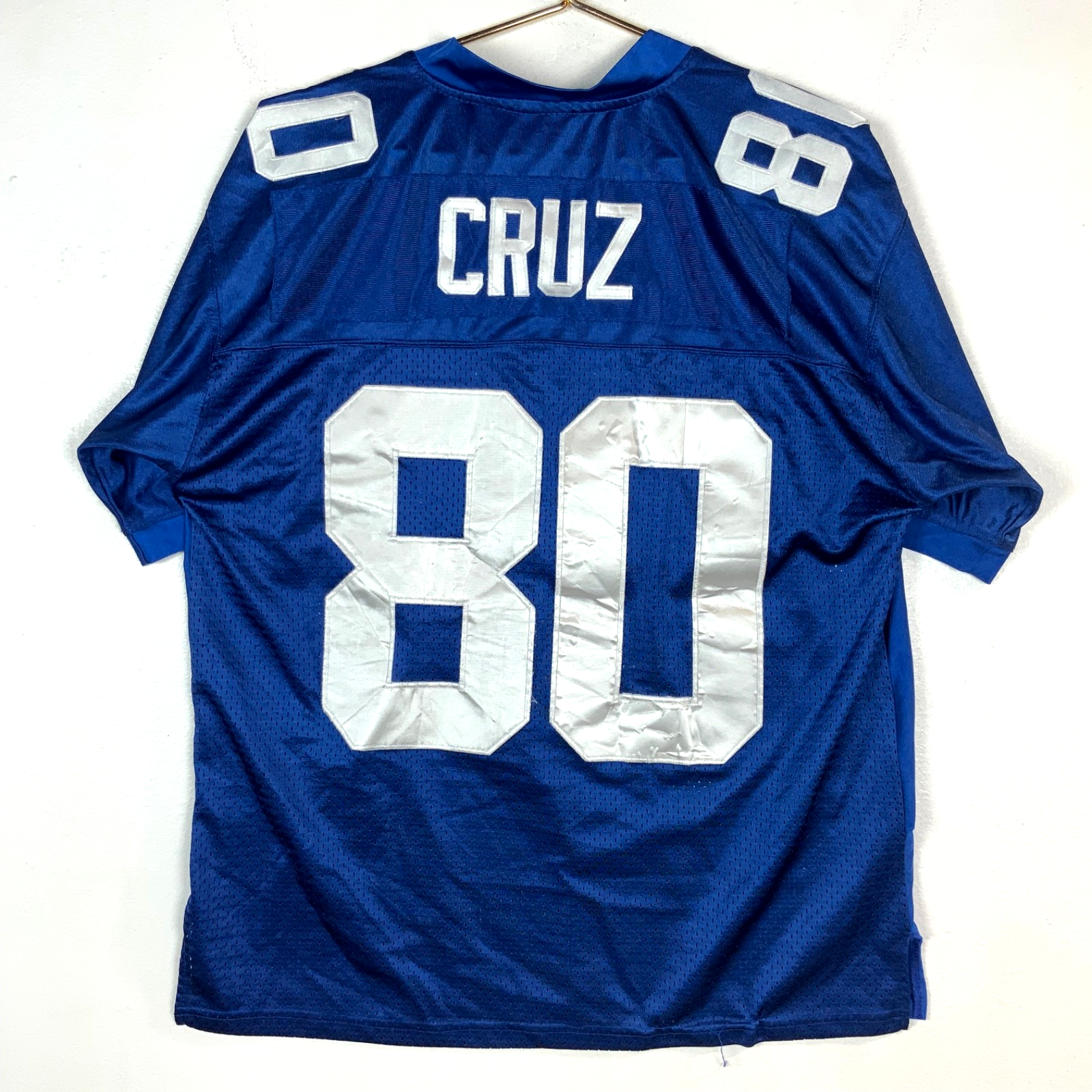 New York Giants Jersey Size 48 Reebok Victor Cruz Blue Nfl