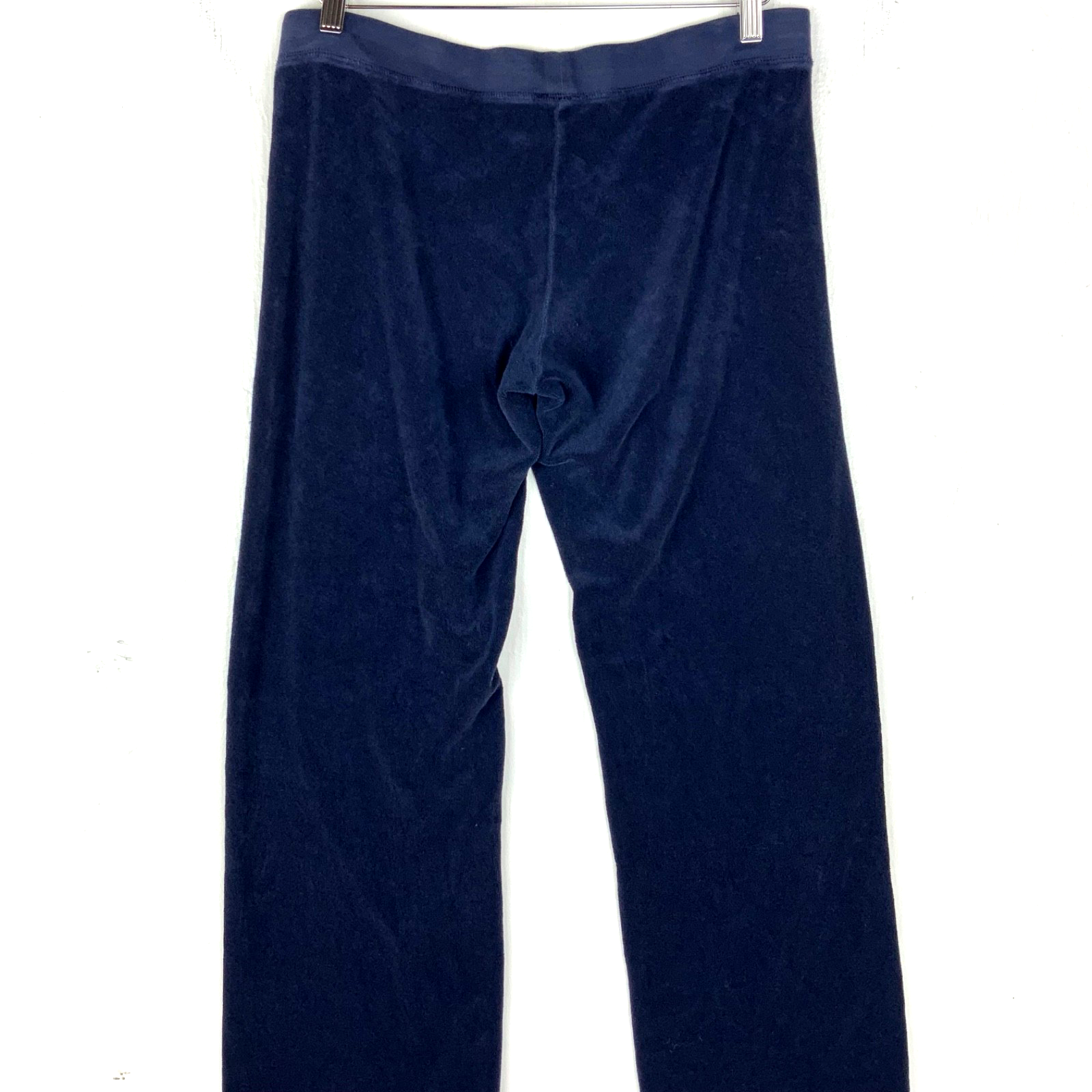 Juicy Couture Terry Cloth Women's Sweat Pants Large Blue Y2k