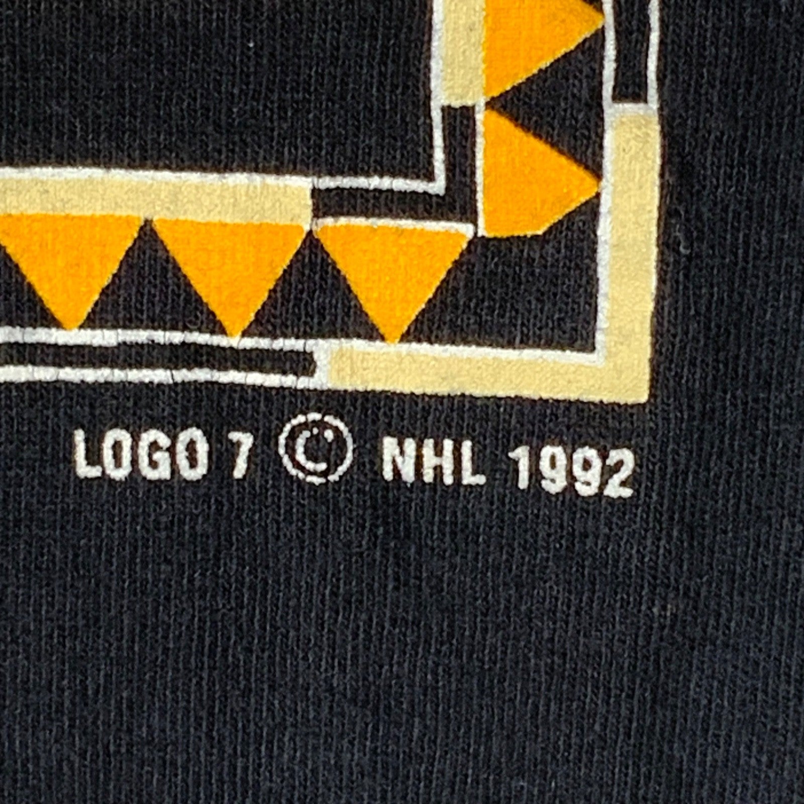 Vintage Pittsburgh Penguins Logo 7 T-Shirt Medium Single Stitch 1993 Nhl 90s