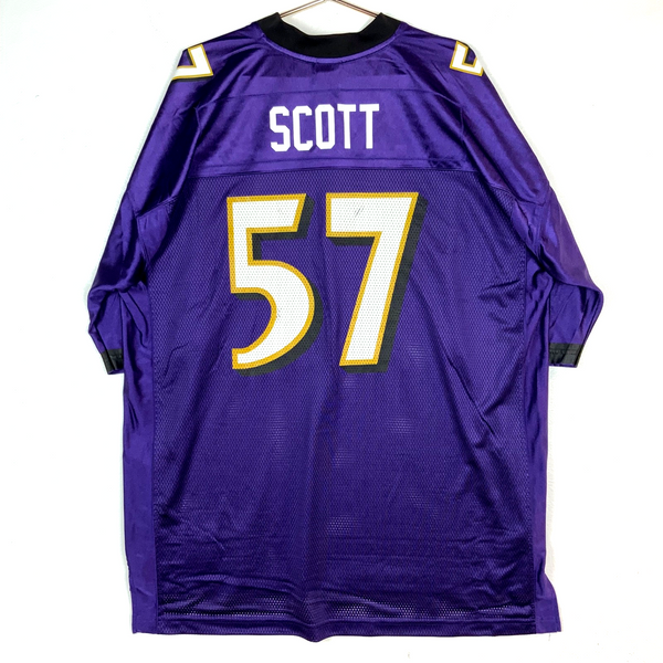 Baltimore Ravens Jersey 2XL Reebok Bart Scott Purple Nfl Football