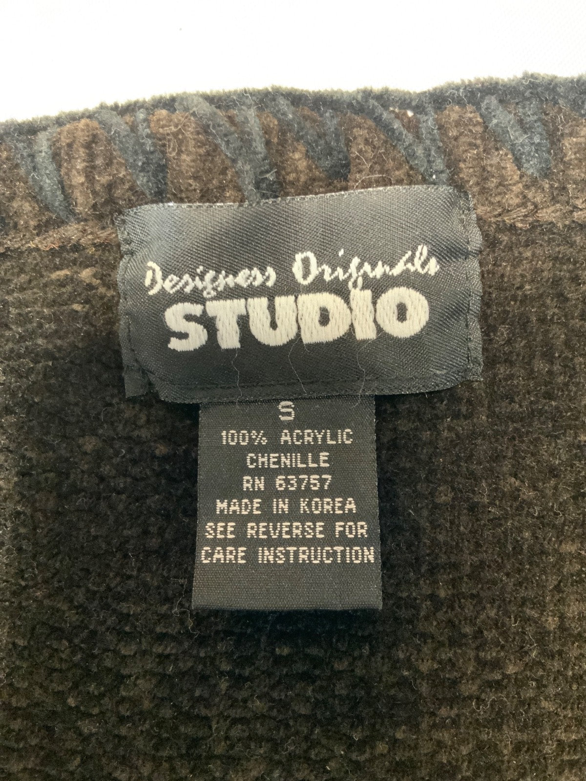 Vintage 1990s Grandma Knit Sweater Women’s Small Brown Cardigan