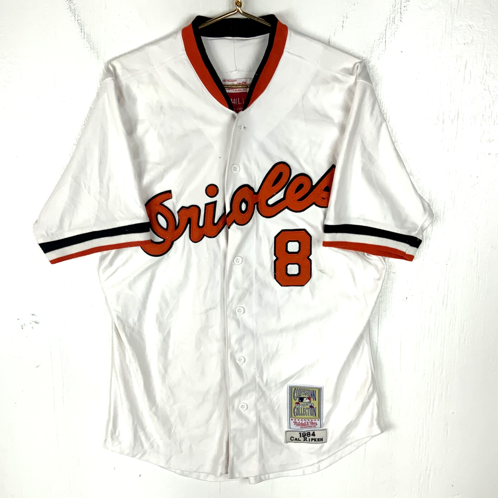 Baltimore Orioles Mitchell & Ness Jersey Large Cal Ripken Mlb Cooperstown 1984