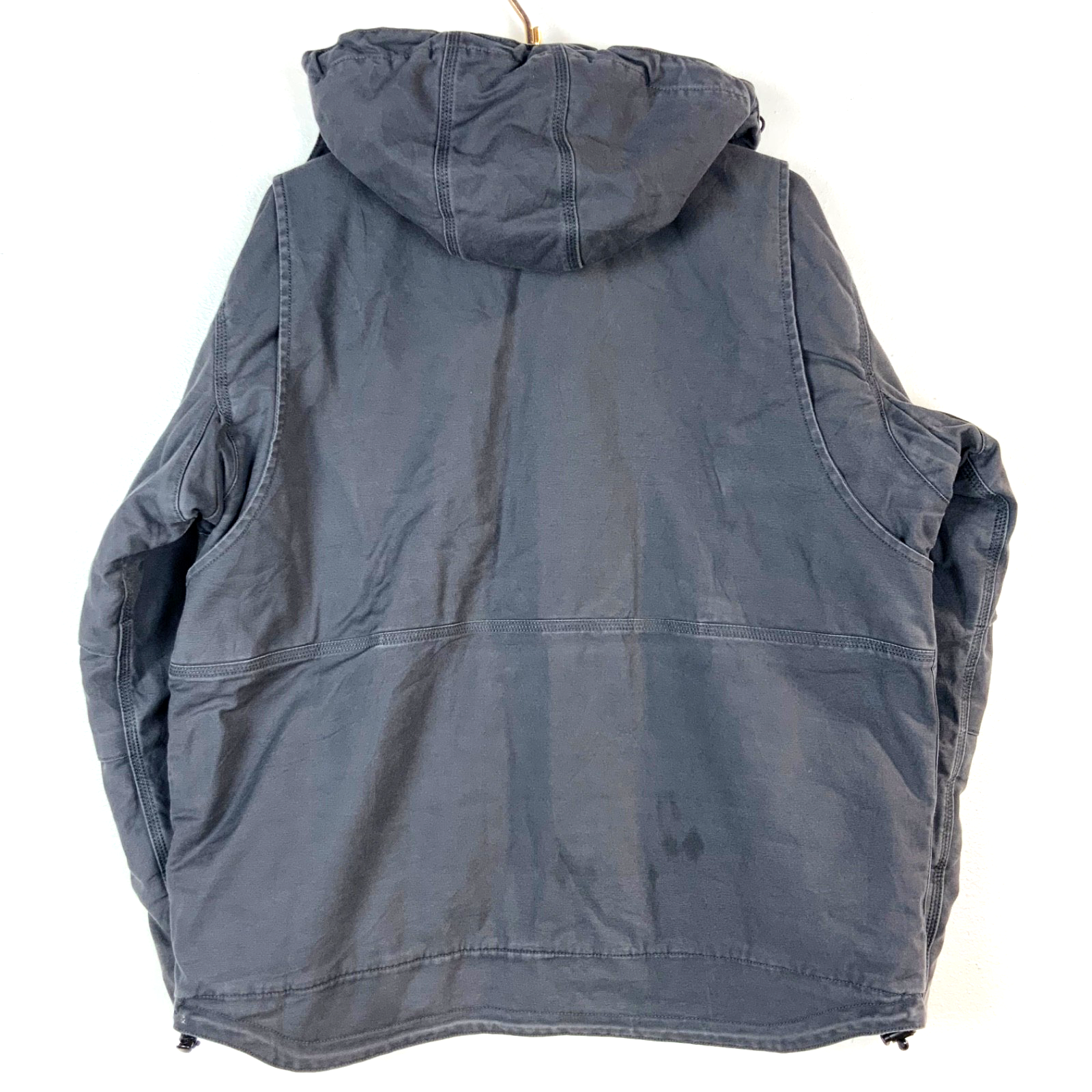 Carhartt Full Swing Quick Duck Jacket Large Gray Full Zip Workwear