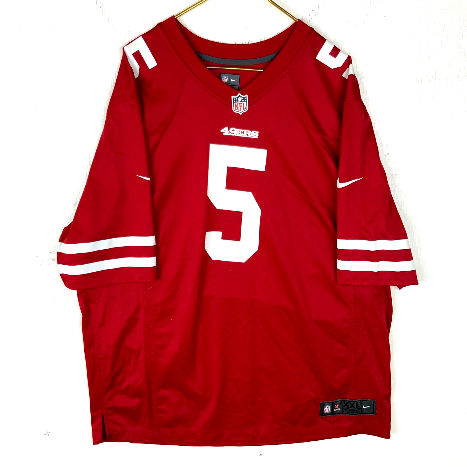 San Francisco 49ers Jersey 2XL Nike Trey Lance Red Nfl