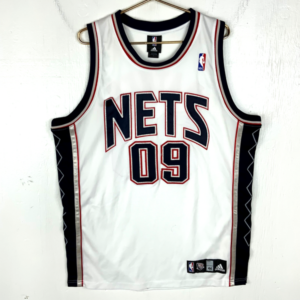 Vintage Brooklyn Nets Authentic Jersey Size 44 Adidas Bruce Ratner White Nba