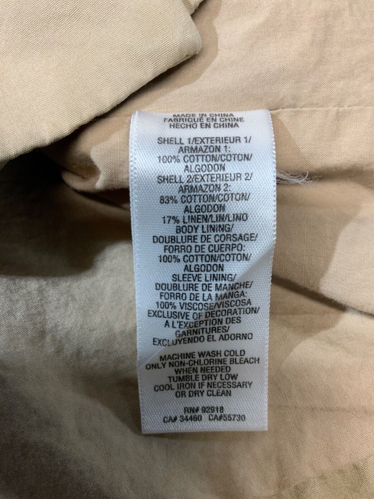 Juicy Couture Women's Trench Coat Jacket Large Brown Full Zip