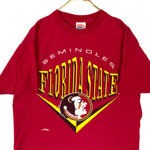Vintage Florida State Seminoles Nutmeg T-shirt XL Red Single Stitch Ncaa 90s