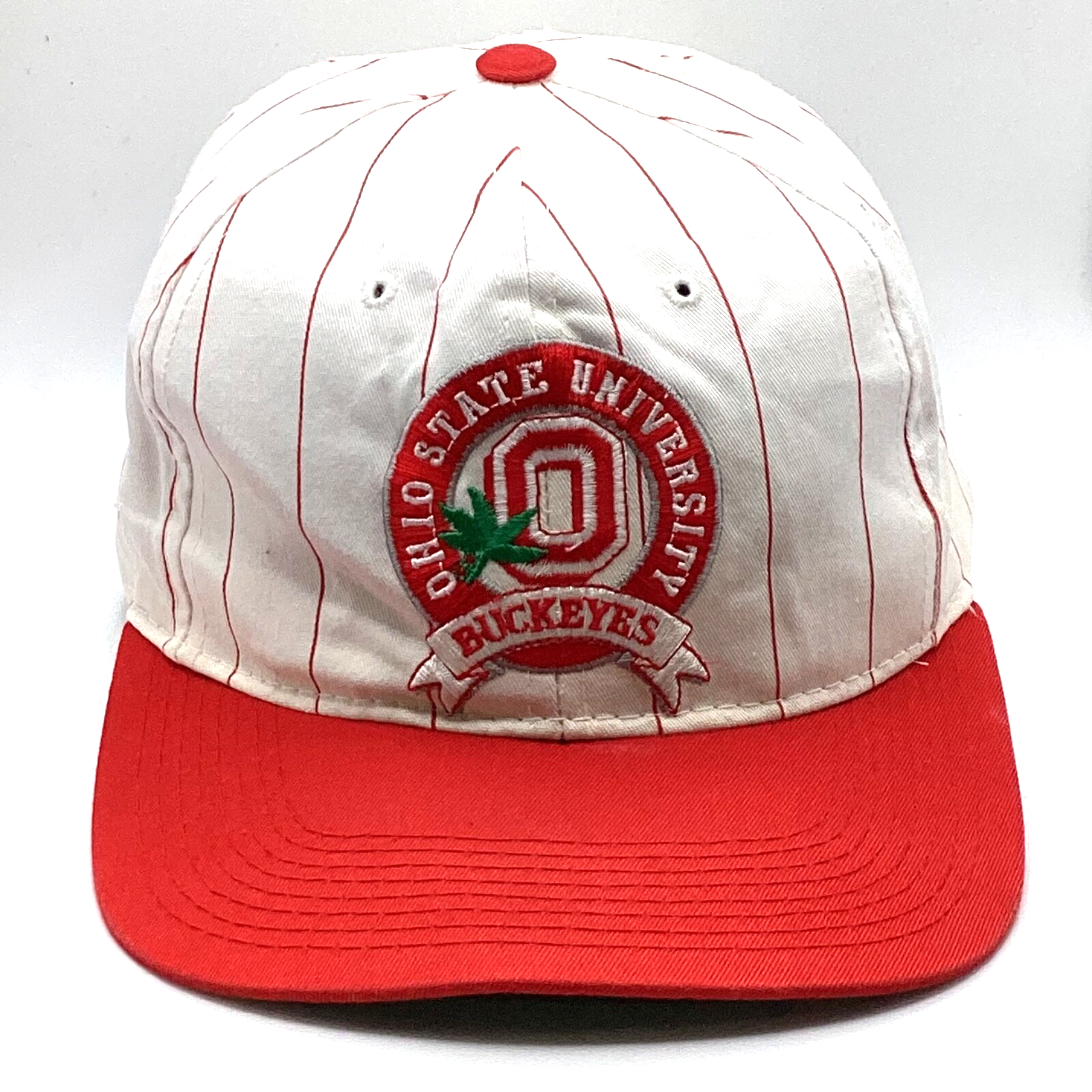 Vintage Ohio State Buckeyes Starter SnapBack Hat Cap Adjustable Ncaa Pinstripe