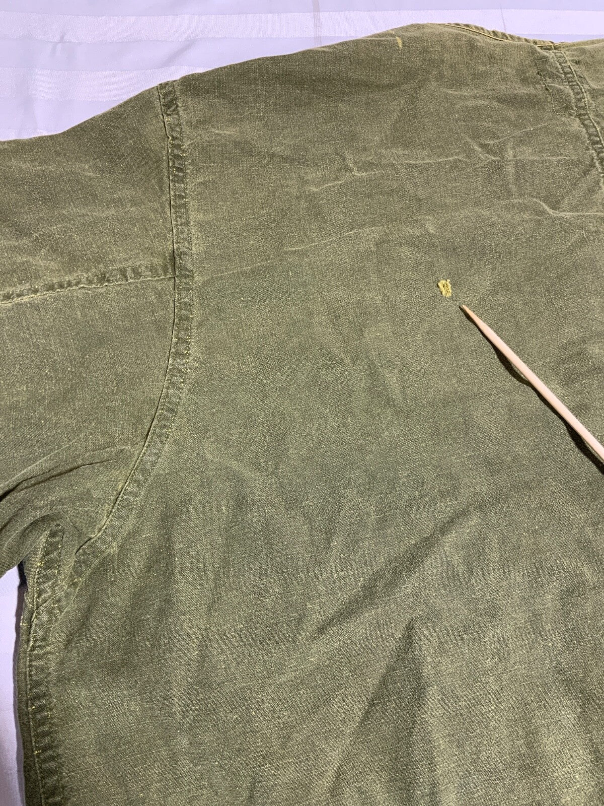 Vintage Us Military Gas Protective Jacket Size 3XL Green Vietnam Era 60s