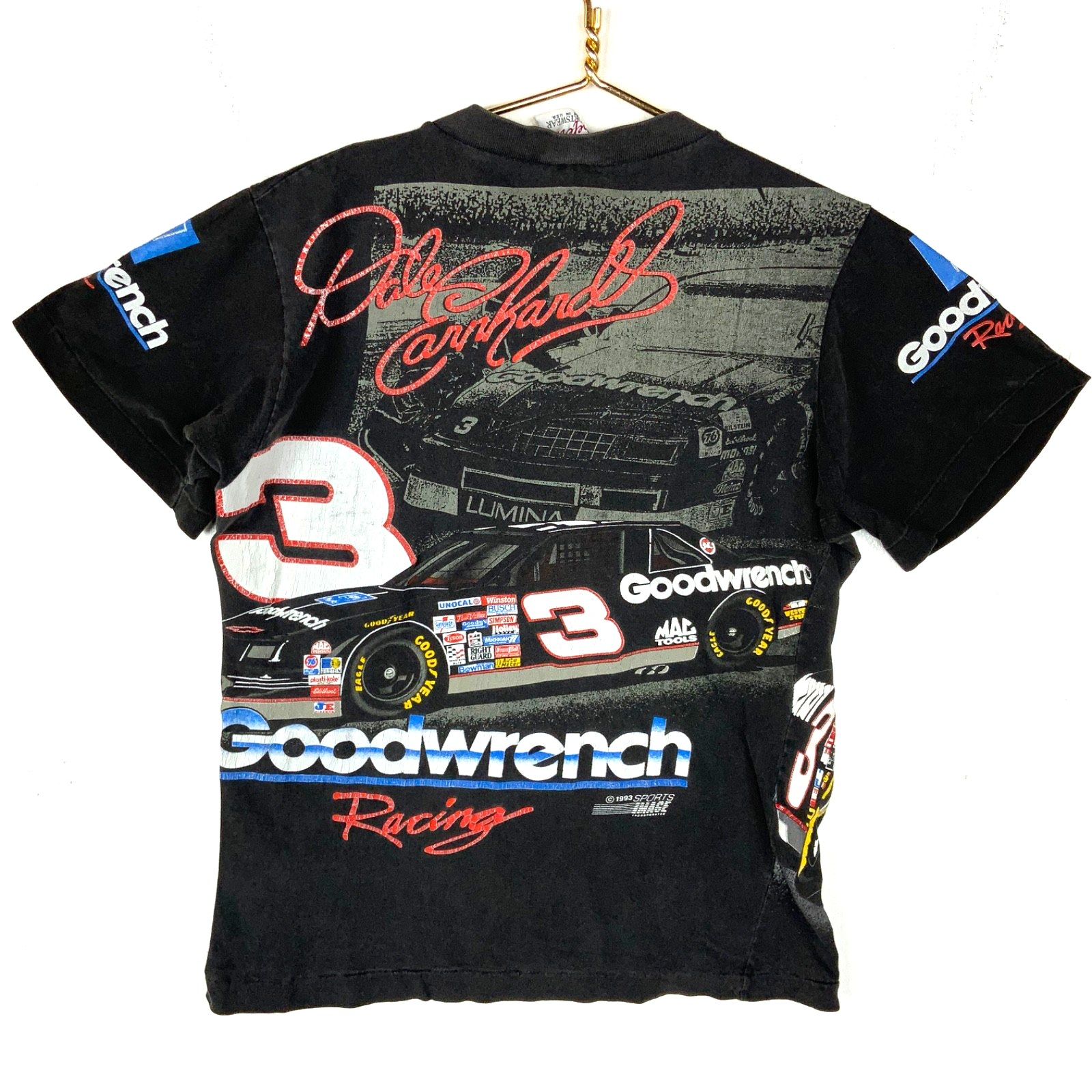 Vintage Nascar T-shirt Medium Made Usa Goodwrench Racing 1993 Dale Earnhardt 90s