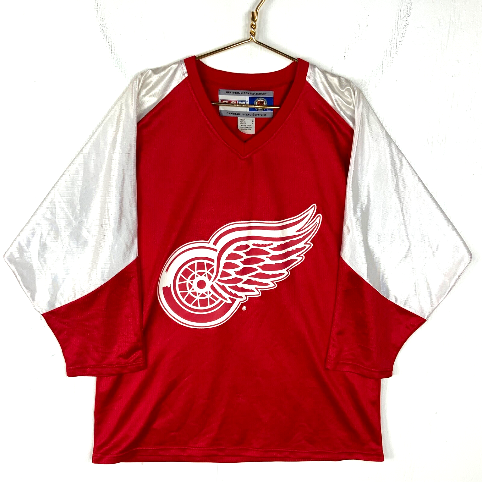 Vintage Detroit Red Wings Jersey Medium Ccm Pavel Datsyuk Red Nhl Satin