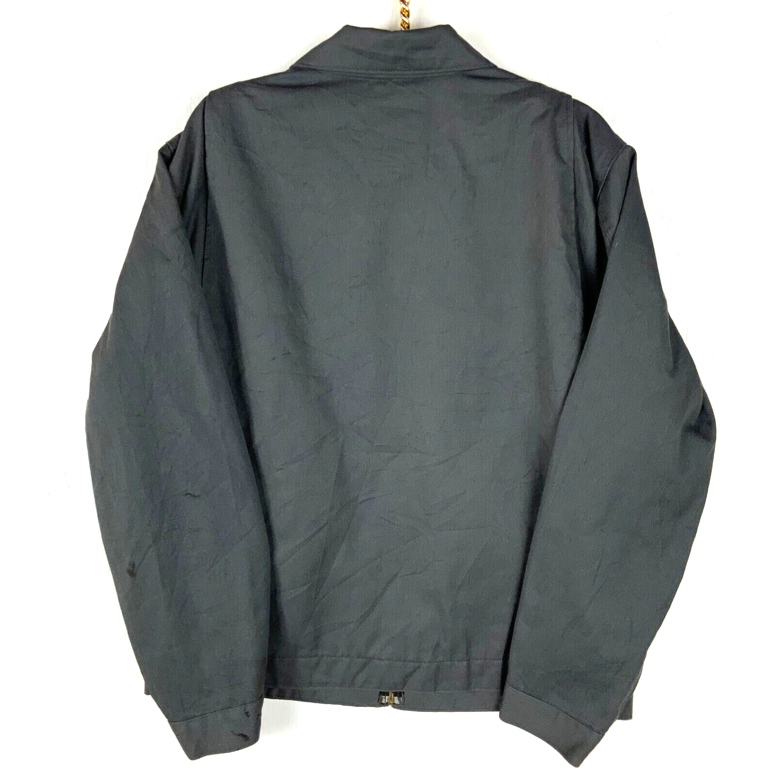 Carhartt Jacket Size Large Gray Full Zip Active Lined Work Wear J293 DKG