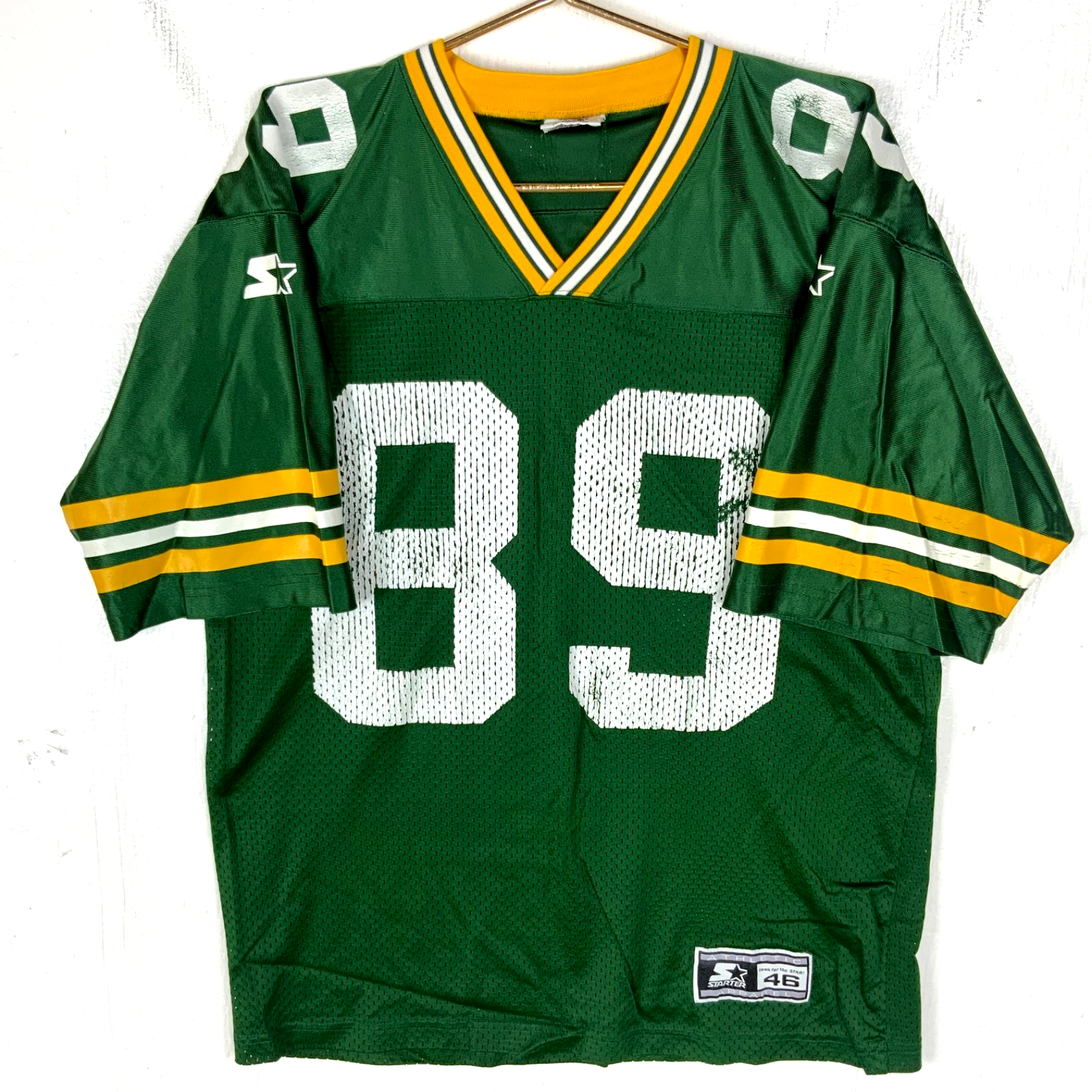 Vintage Green Bay Packers Jersey Medium Starter Mark Chmura Green Nfl