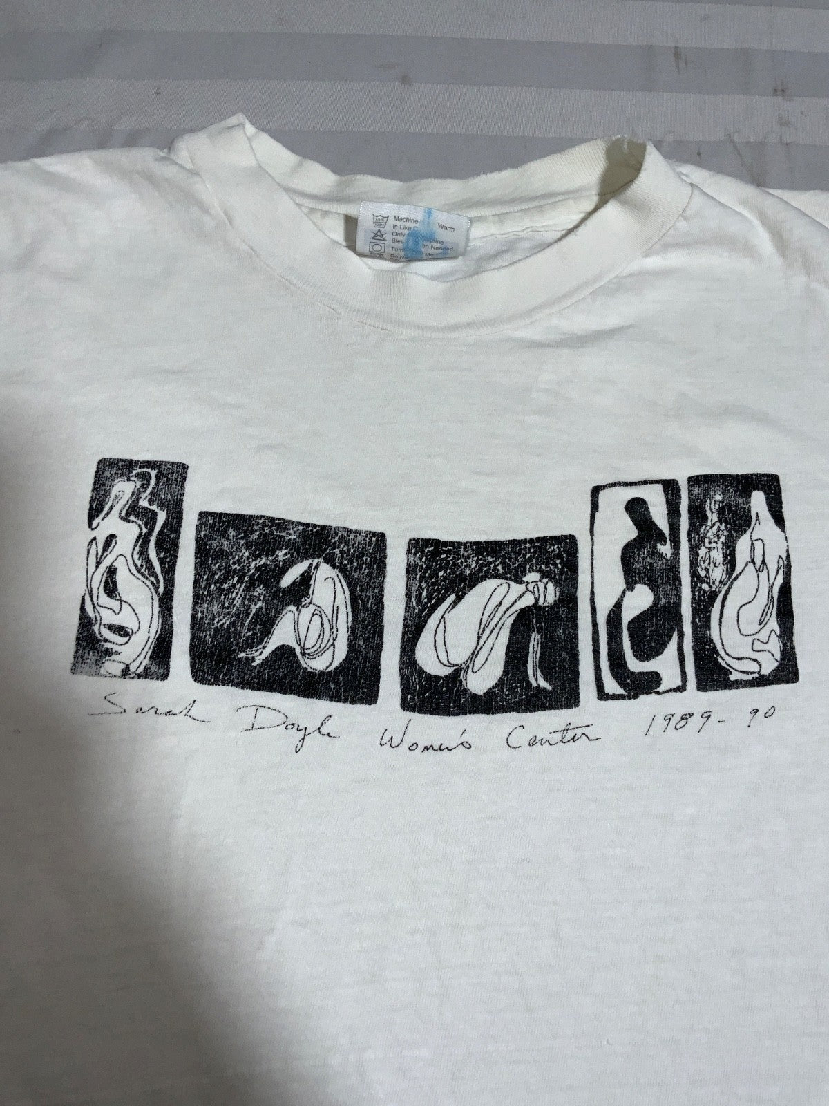 Vintage Sarah Doyle Women’s Center T-Shirt Large Single Stitch 1990 Made Usa