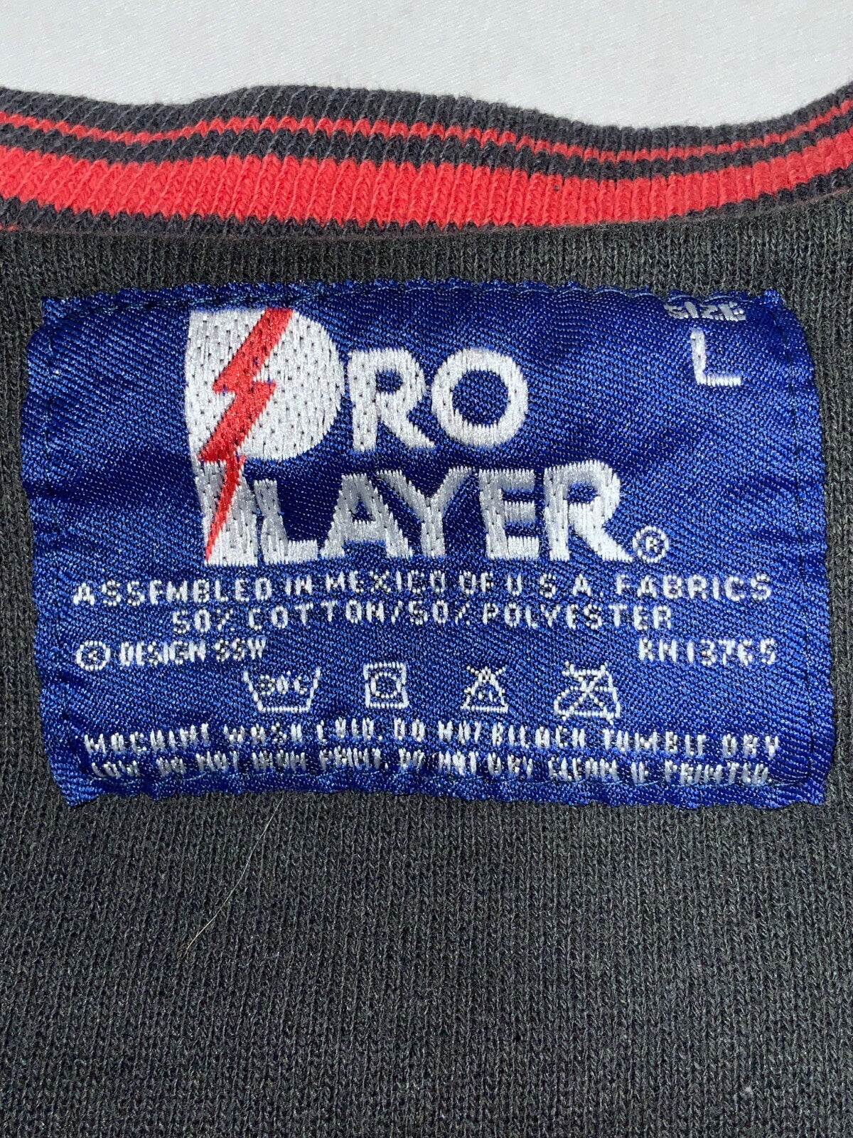 Vintage Detroit Red Wings Pro Player Sweatshirt Large Reversible Black Red Nhl