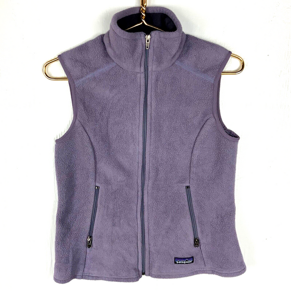 Patagonia Synchilla Fleece Sweater Vest Women’s Small Purple Full Zip