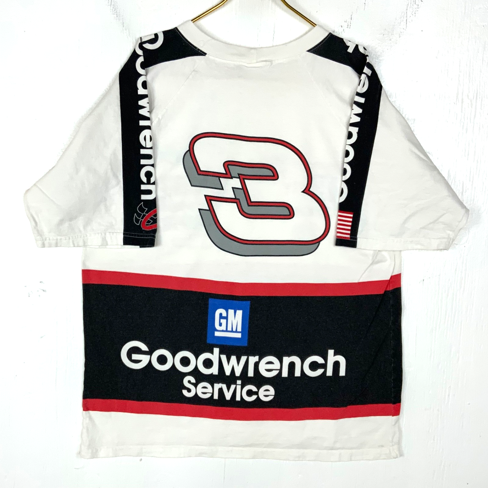 Vintage Nascar T-Shirt XL White Goodwrench Winston Cup Champ Dale Earnhardt 90s