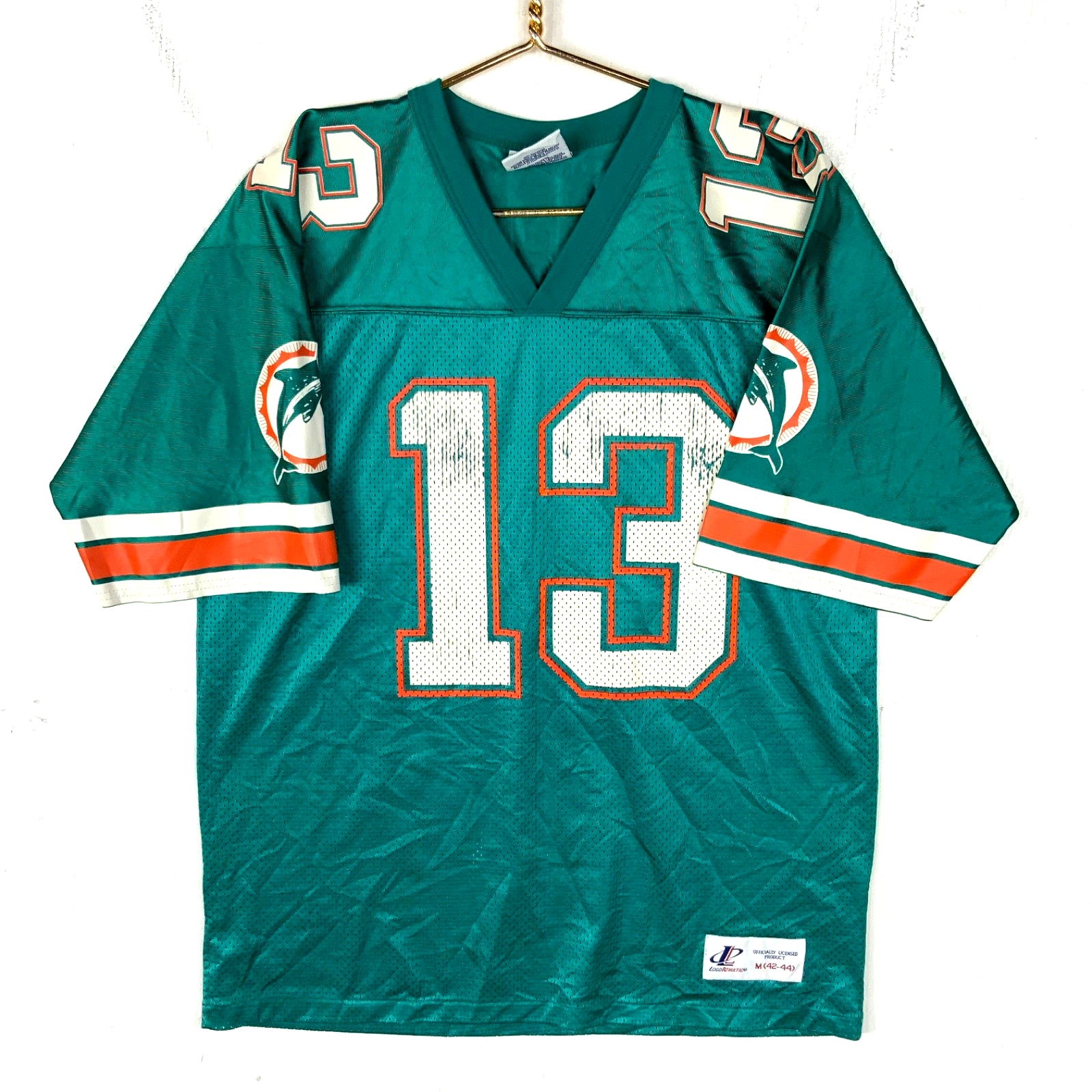 Vintage Miami Dolphins Jersey Medium Logo Athletic Dan Marino Green Nfl