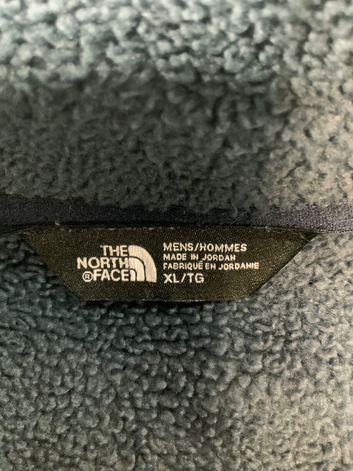The North Face Timber Fleece Sweater Jacket XL Blue Full Zip