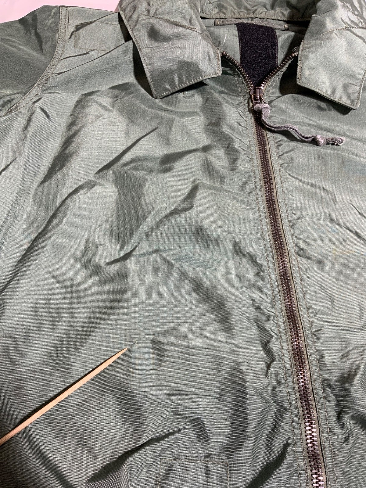 Vintage Us Army Jacket Size Large Green Full Zip Brill Bro Inc C-0748 1987