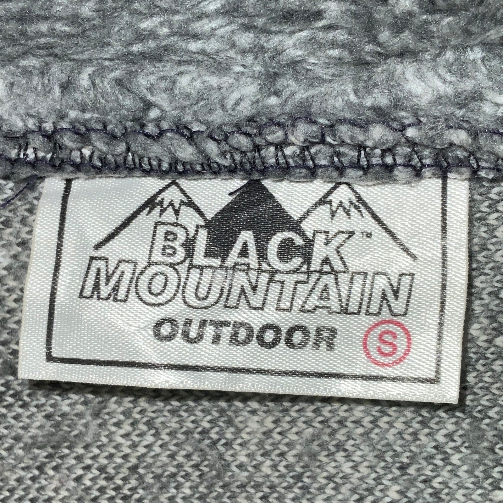 Vintage Black Mountain Fleece Sweater Jacket Small Full Zip All Over Print Wolf