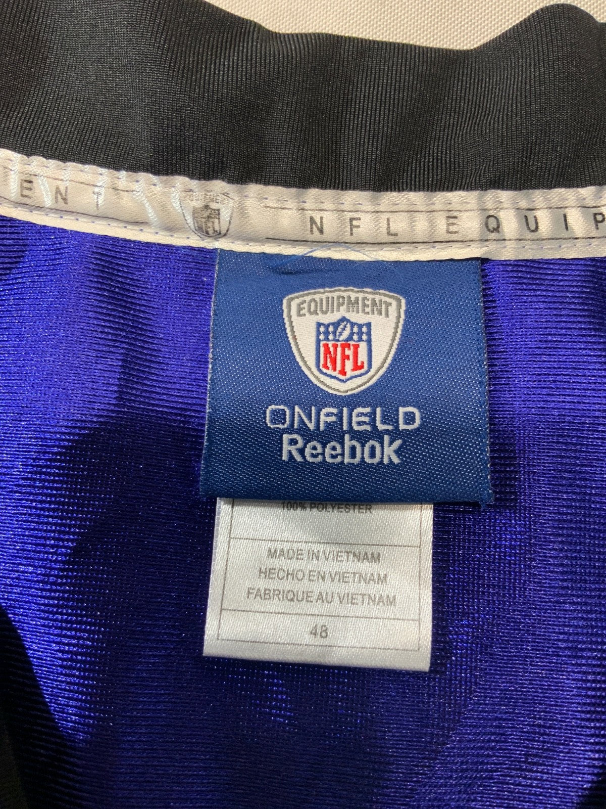 Baltimore Ravens Jersey Size 48 Reebok Haloti Ngata Purple Nfl