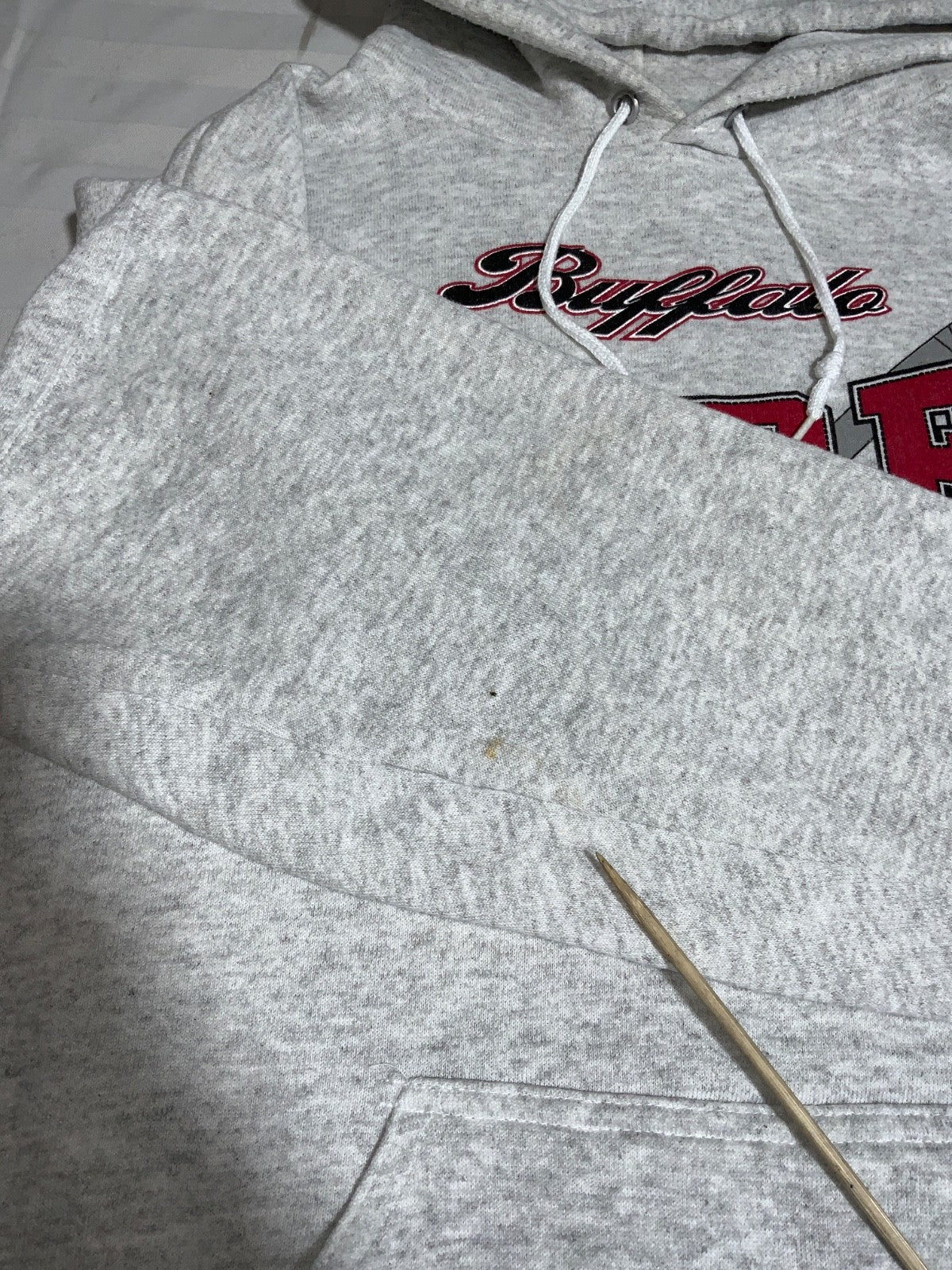 Vintage Buffalo Sabres Sweatshirt Hoodie Large Gray Nhl Hockey