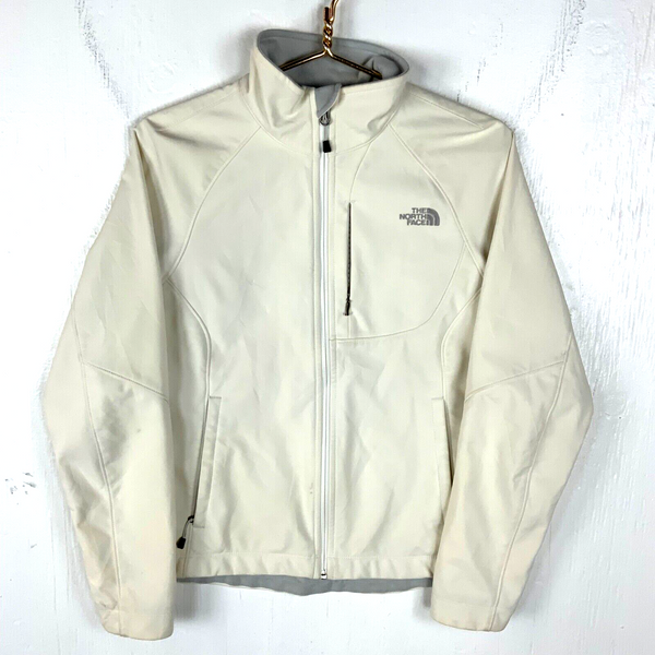 Vintage The North Face Apex Bionic Women's Light Jacket Medium White Full Zip