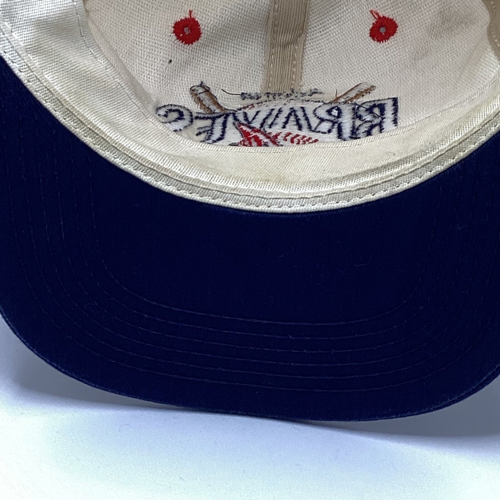 Vintage Atlanta Braves Drawstring Hat Cap Adjustable Mlb Made In Usa