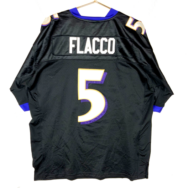 Vintage Baltimore Ravens Jersey Size 48 Reebok Joe Flacco Black Nfl