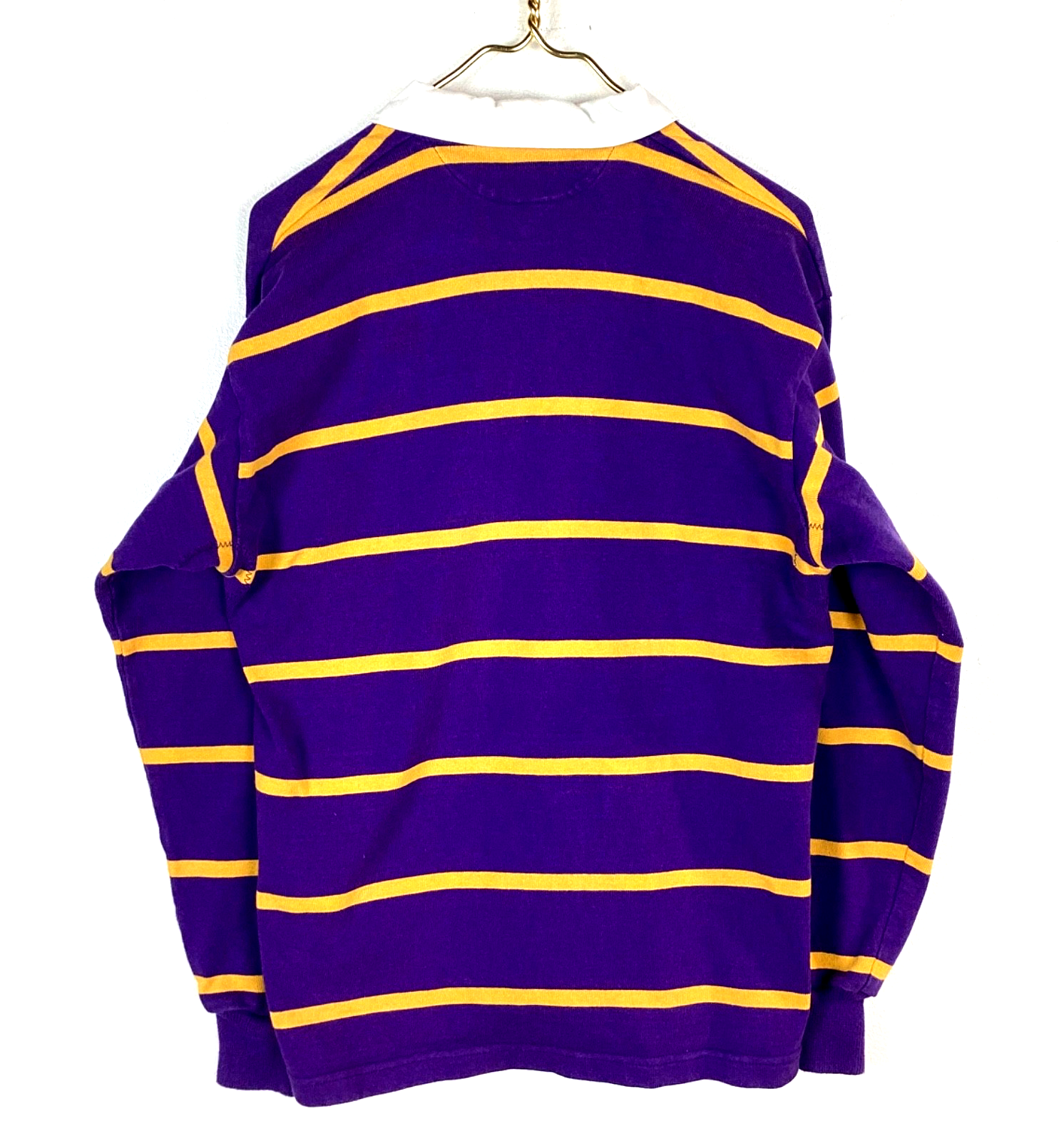 Wilfrid Laurier University Barbarian Rugby Shirt Medium Purple Made In Canada