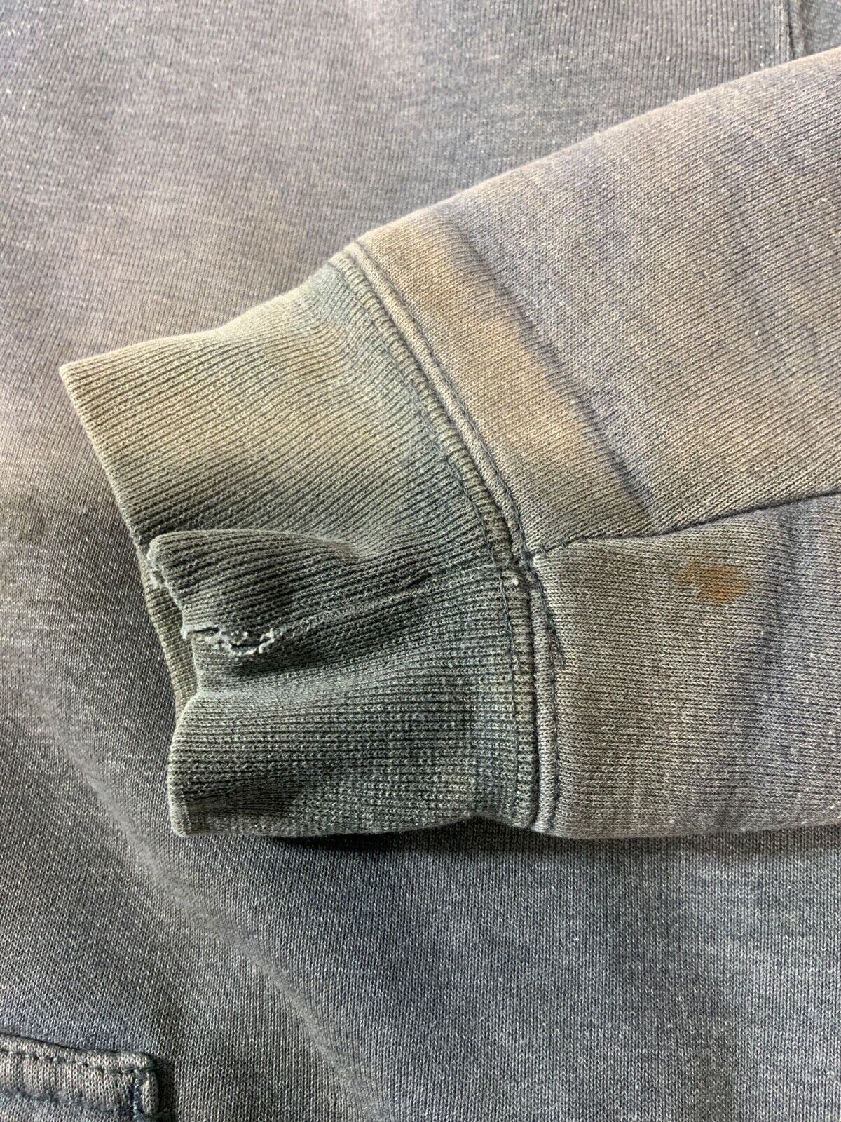 Carhartt Active Lined Sweatshirt Hoodie Jacket XL Gray Full Zip Workwear