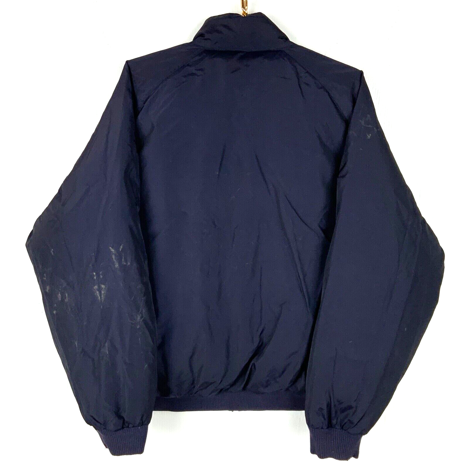 Vintage Polo Ralph Lauren Down Jacket Large Black Blue Reversible Puffer