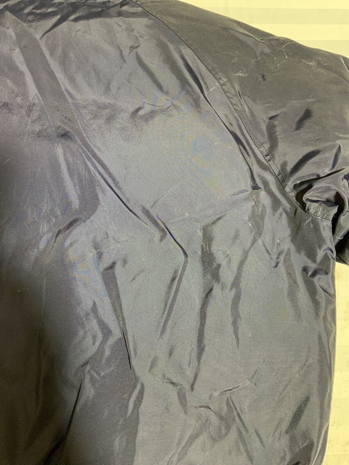 Vintage Polo Ralph Lauren Down Jacket Large Black Blue Reversible Puffer