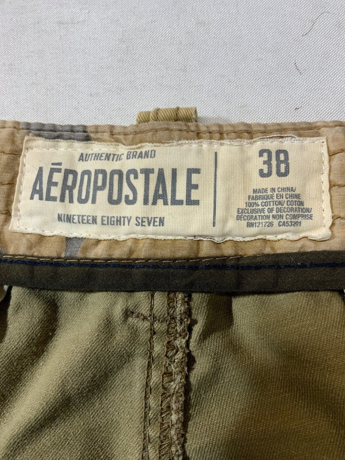 Y2K Aéropostale Cargo Shorts Size 38 Brown Mall Core