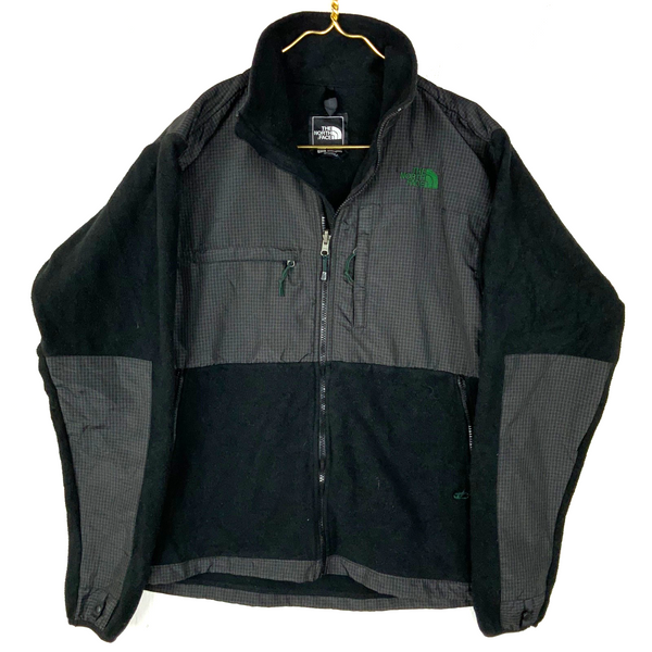The North Face Denali Fleece Sweater Jacket Medium Black Checkered Full Zip