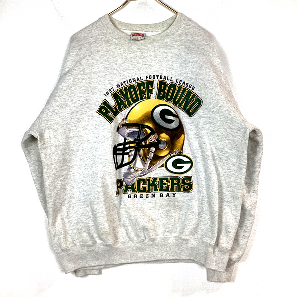 Vintage Green Bay Packers Nutmeg Sweatshirt Size XL Gray Made In Usa Nfl 90s