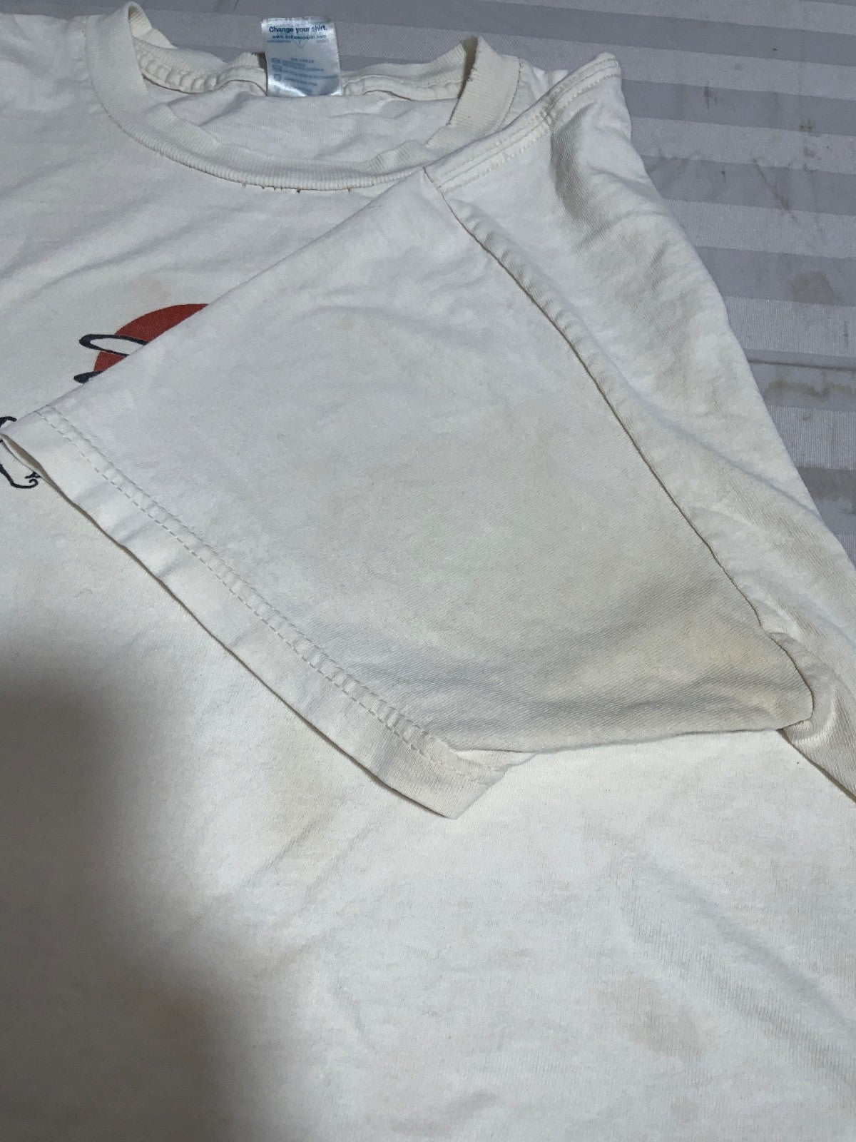 Vintage Kim’s Fable T-Shirt Large White Music Delta Pro Weight