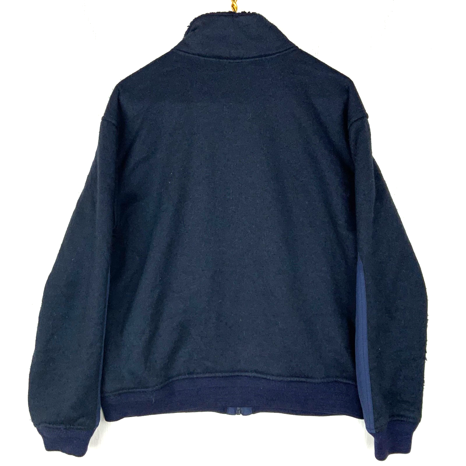 Vintage Polo By Ralph Lauren Fleece Sweater Jacket Medium Blue Full Zip Bomber