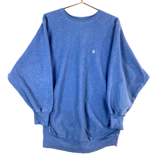 Vintage Champion Reverse Weave Sweatshirt Crewneck 2XL Blue Usa Blank