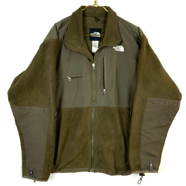 The North Face Denali Fleece Sweater Jacket Large Brown Full Zip Polartec