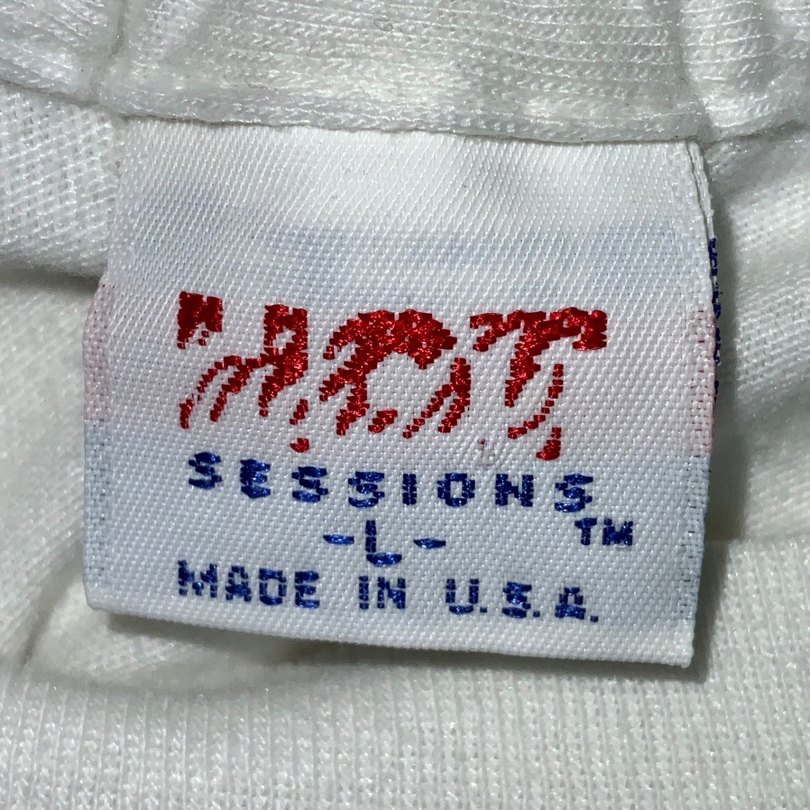 Vintage Surf Evolution T-Shirt Large White Hot Sessions 1987 Iggy Dinosaur 80s