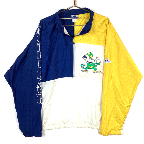 Vintage Notre Dame Fighting Irish Windbreaker Jacket Size 2XL Apex One 90s