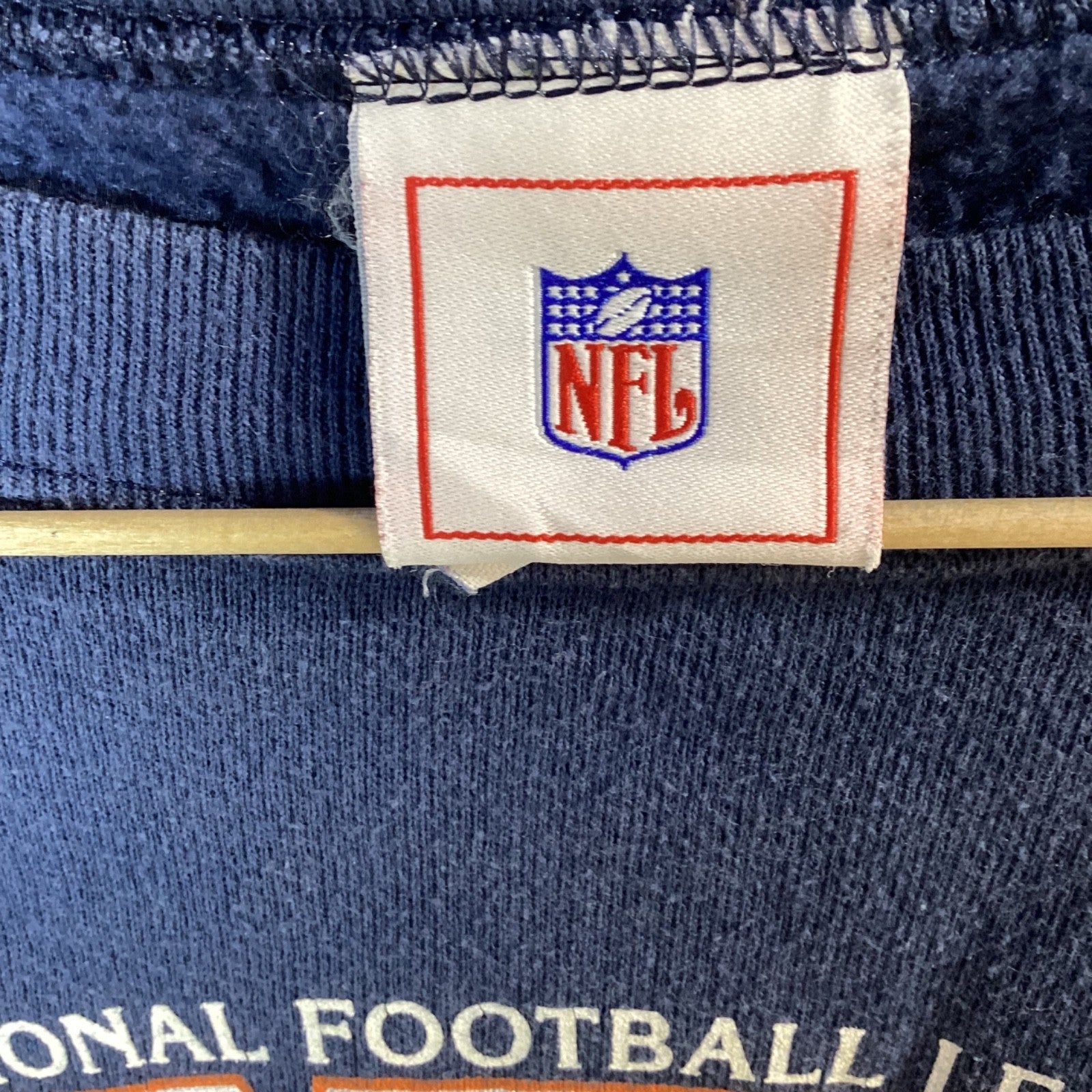 Vintage Denver Broncos Sweatshirt Crewneck Size XL Blue Nfl 90s