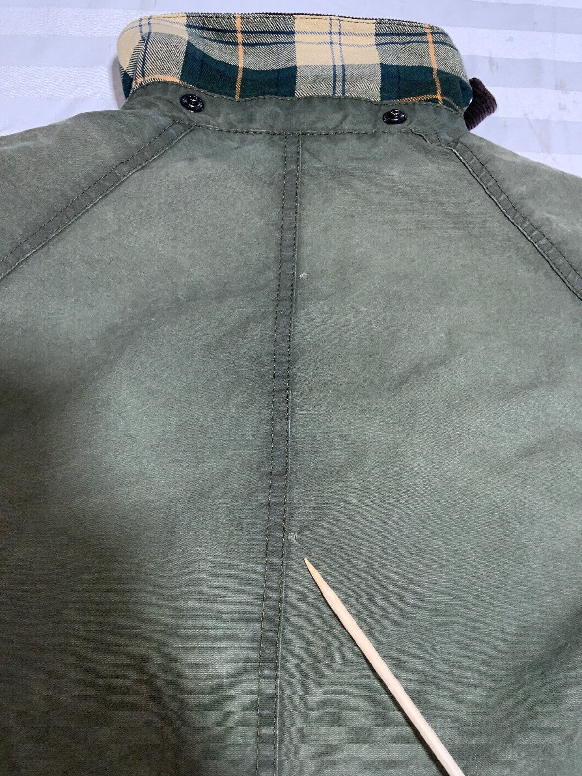 Barbour Women’s Tartan Jacket Size Small Green Full Zip Lined