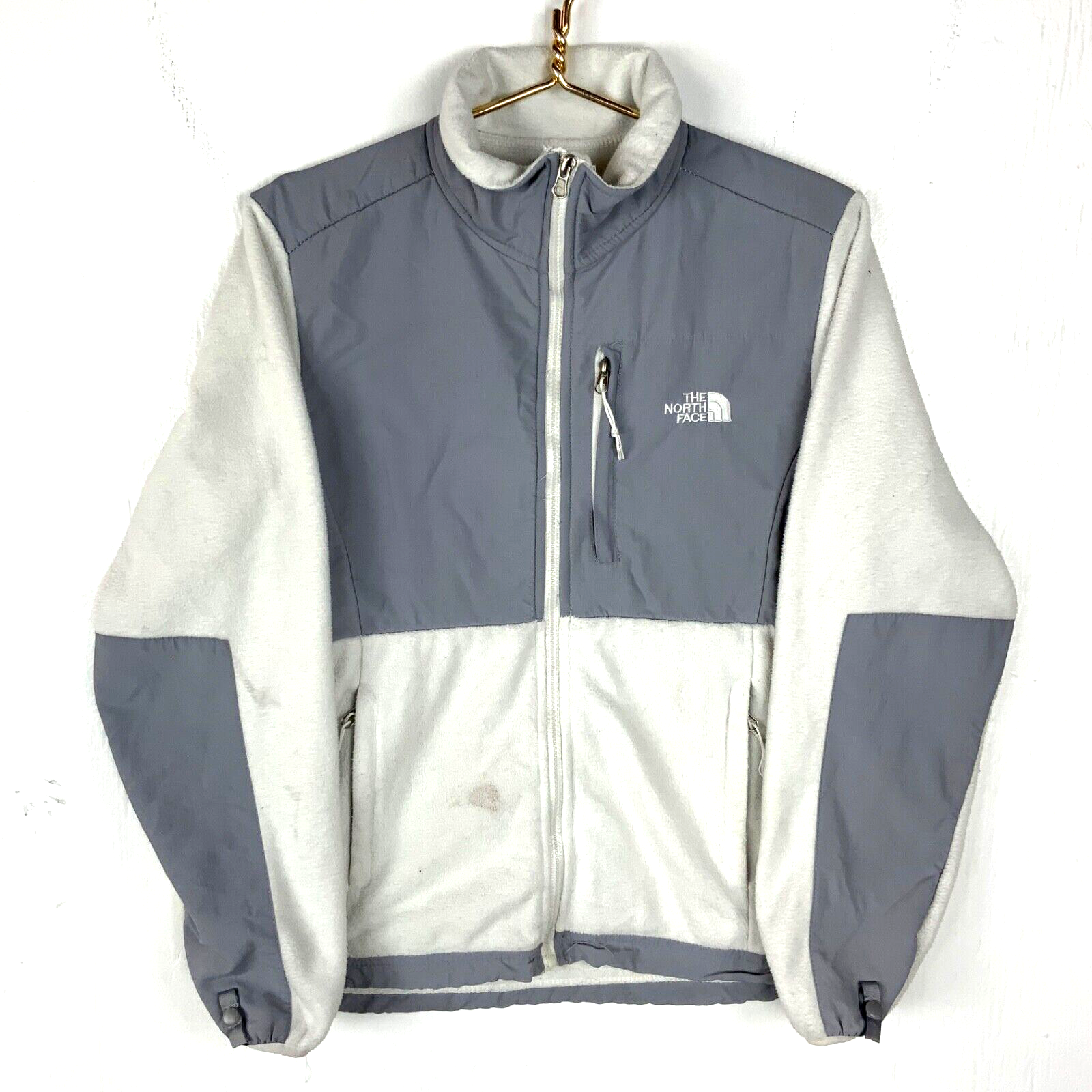 The North Face Denali Fleece Sweater Jacket Women’s Medium White Full Zip