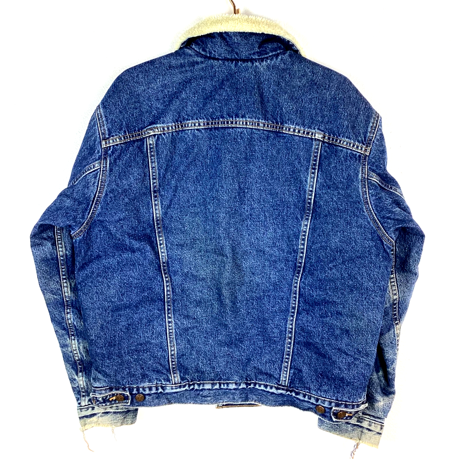 Vintage Levi’s Sherpa Lined Denim Jean Jacket Size Large Blue