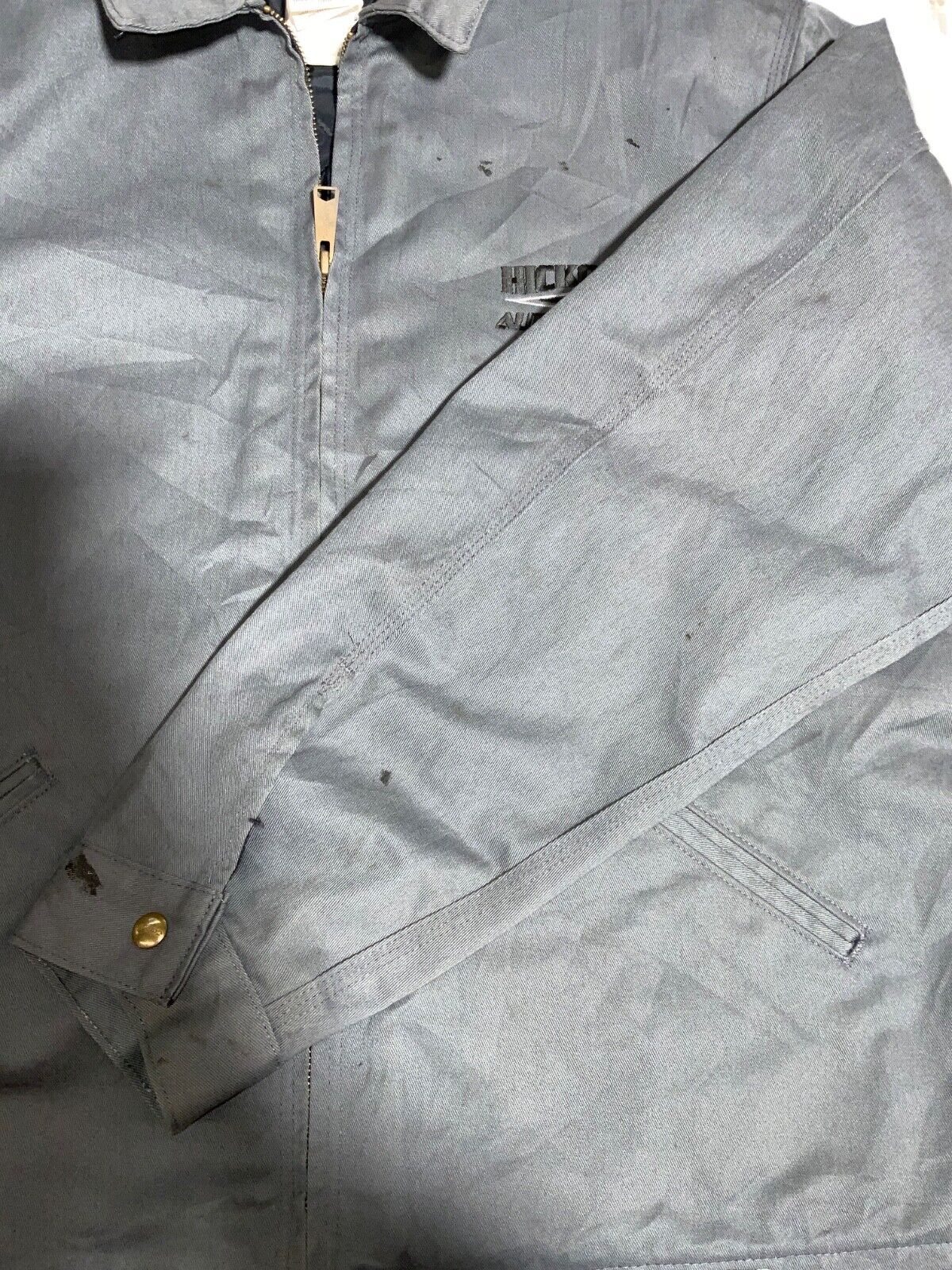 Carhartt Jacket Size Large Gray Full Zip Active Lined Work Wear J293 DKG