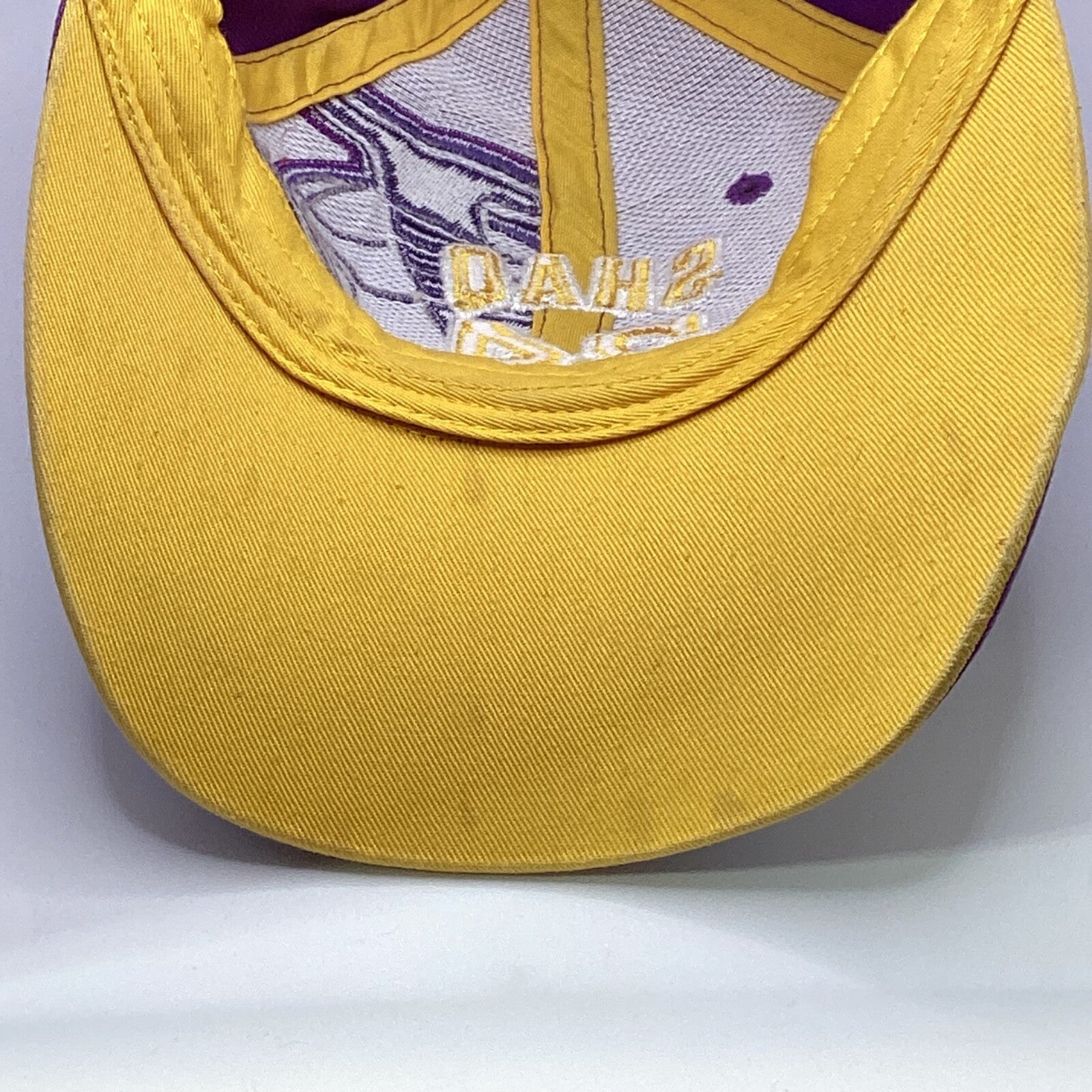Vintage Los Angeles Lakers Drew Pearson Strap back Hat Cap Adjustable Rhinestone